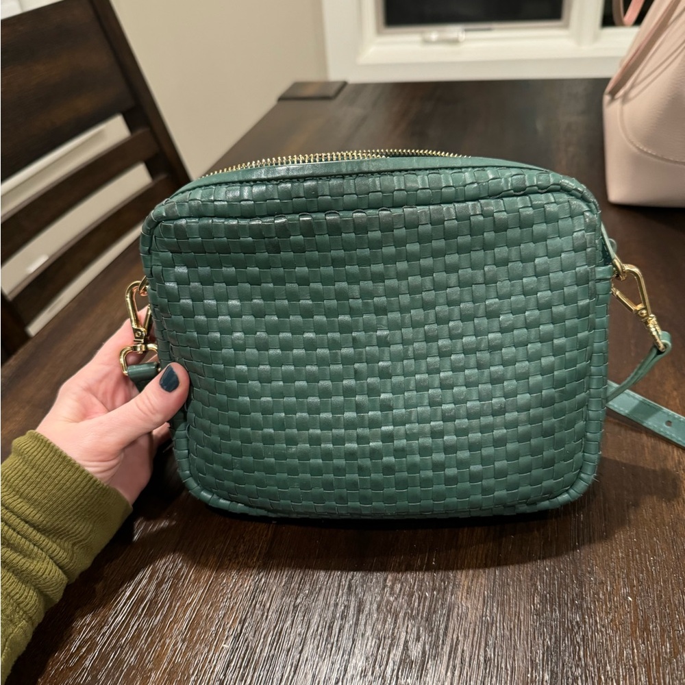 Quince forest green purse
